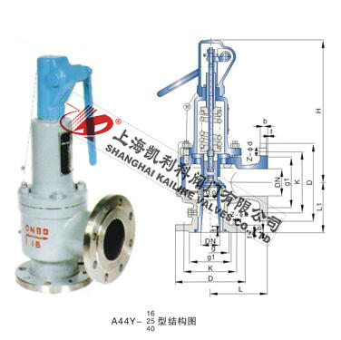A44H、A44Y帶扳手彈簧全啟封閉式安全閥
